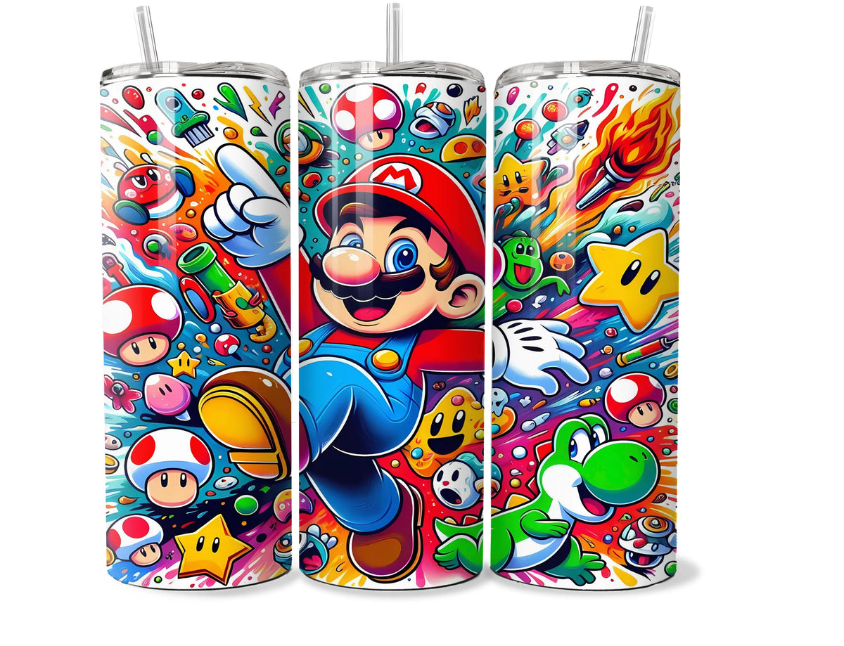 Super Mario Adventure 20oz Tumbler