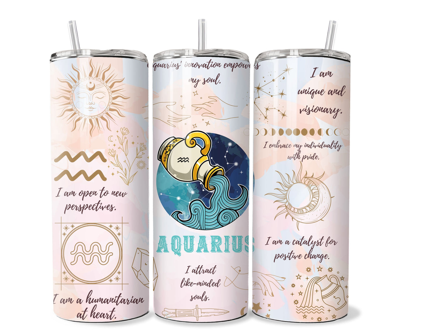 Zodiac Sign 20 oz Stainless Steel Tumbler