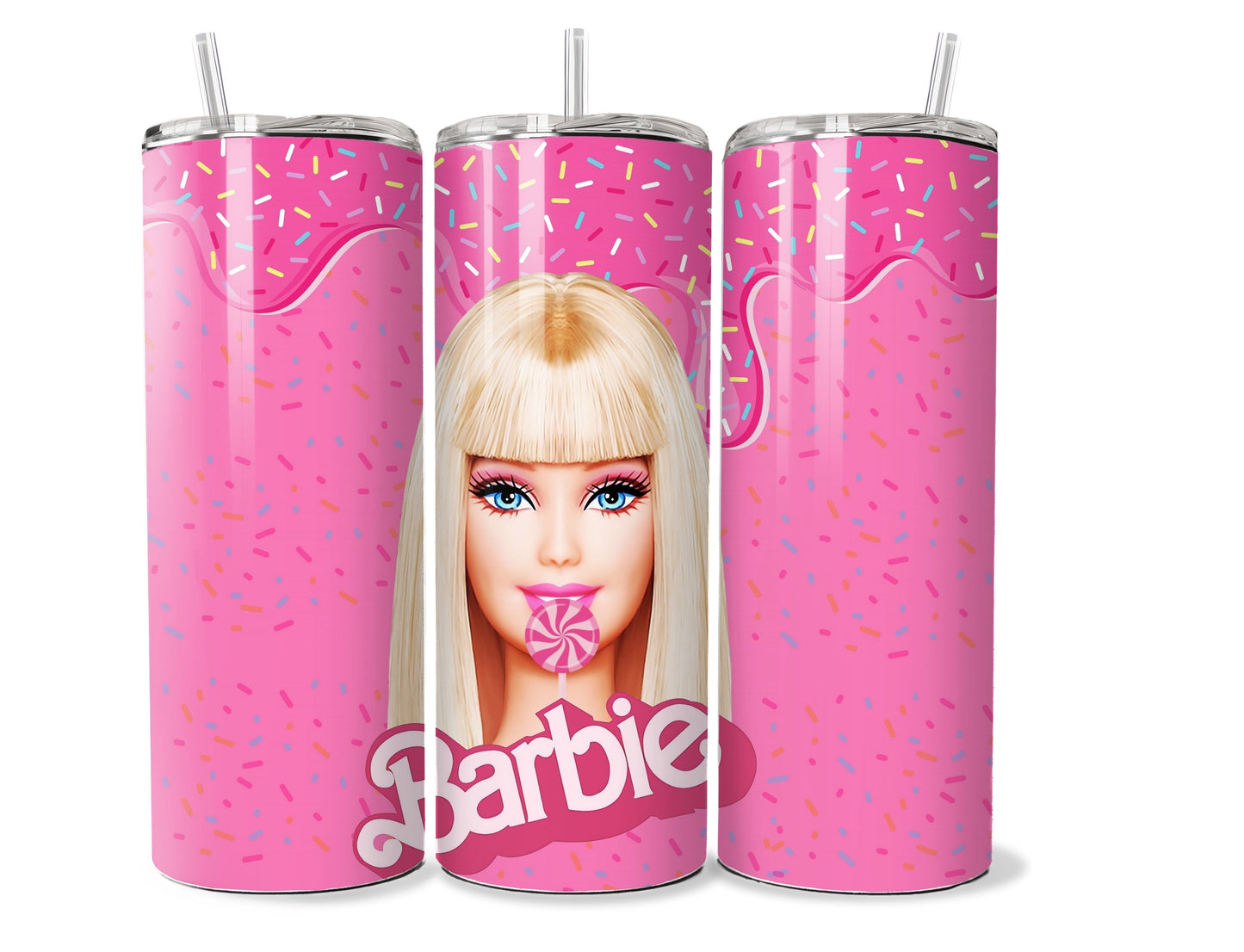 Lollipop Barbie 20 oz Stainless Steel Tumbler