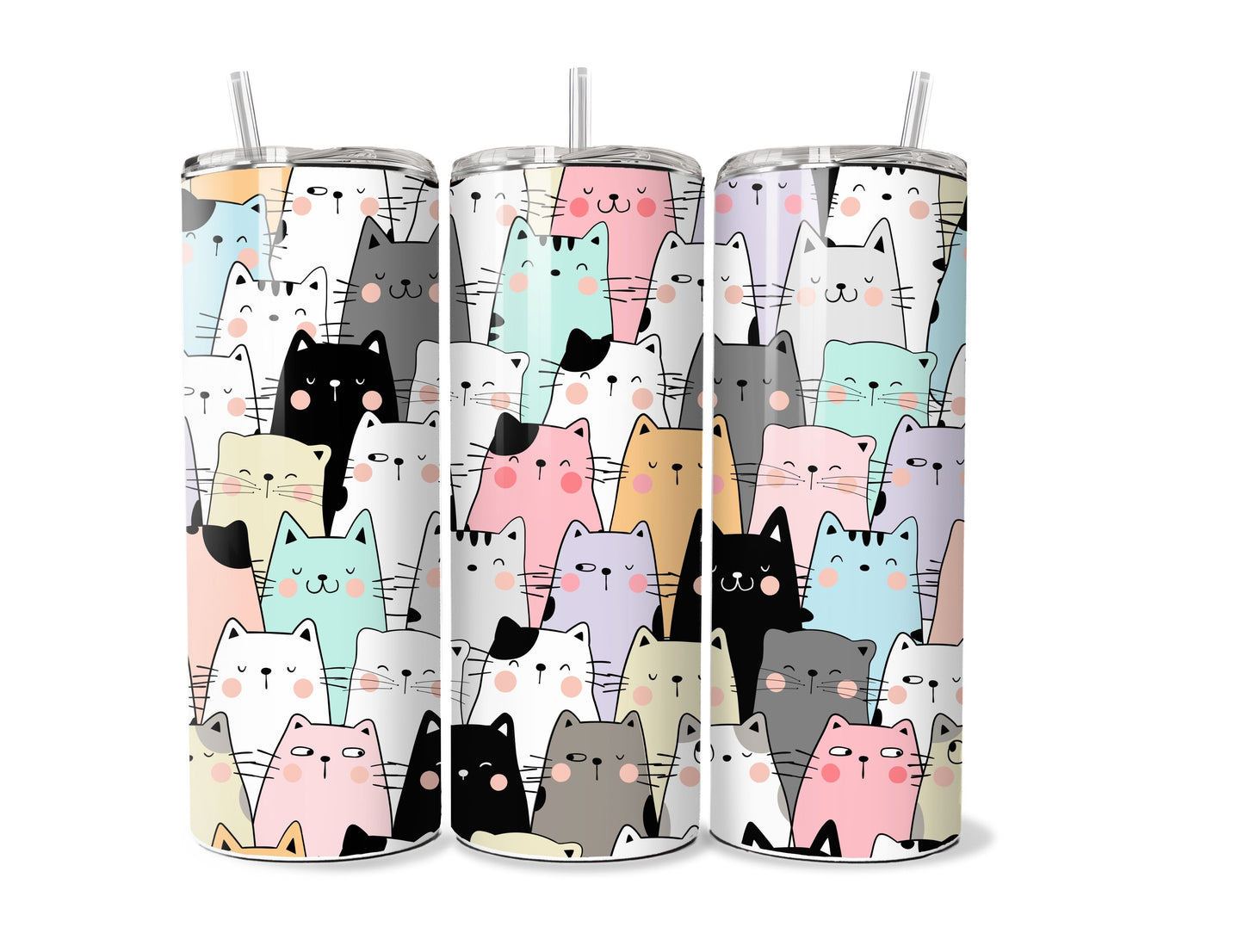 Cats 20 oz Stainless Steel Tumbler