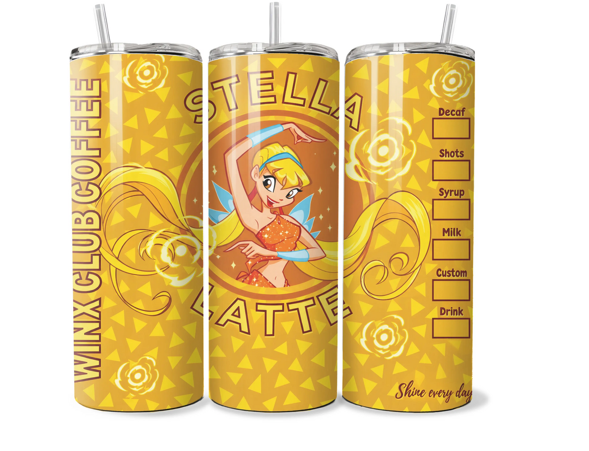 Winx Club Stella Coffee Latte 20oz Tumbler