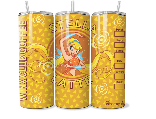 Winx Club Stella Coffee Latte 20oz Tumbler