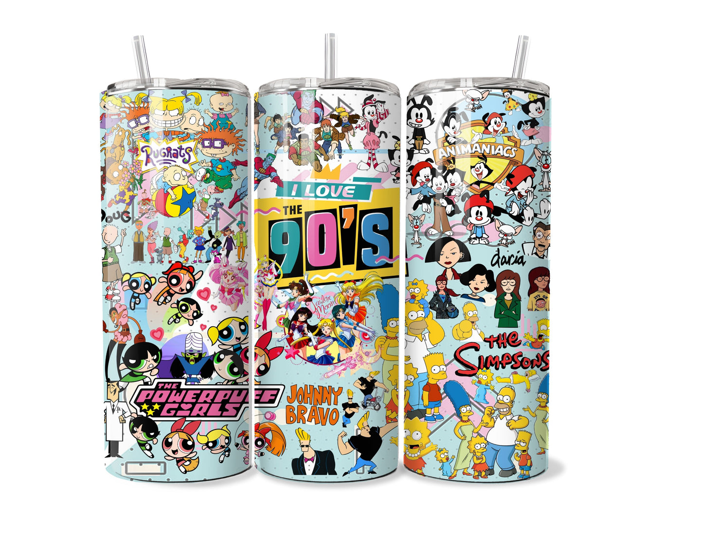 I Love The 90s 20 oz Stainless Steel Tumbler