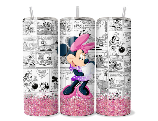 Retro Minnie Mouse 20 oz Stainless Steel Tumbler