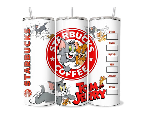 Tom & Jerry 20 oz Stainless Steel Tumbler