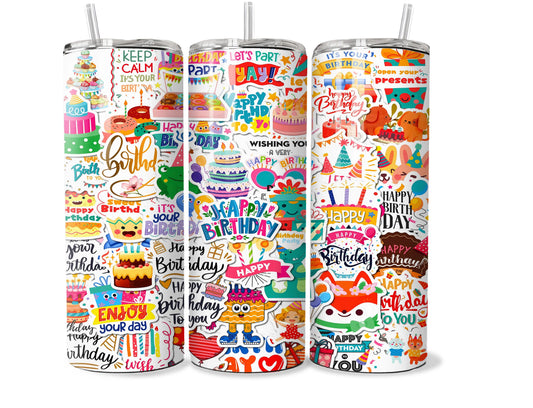 Happy Birthday Celebration 20oz Tumbler