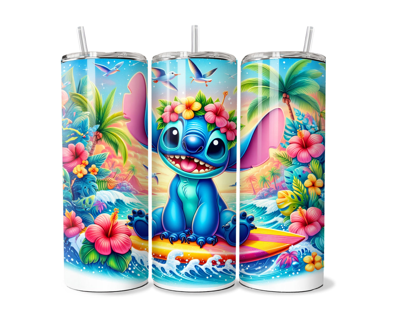 Stitch Summer 20oz Stainless Steel Tumbler