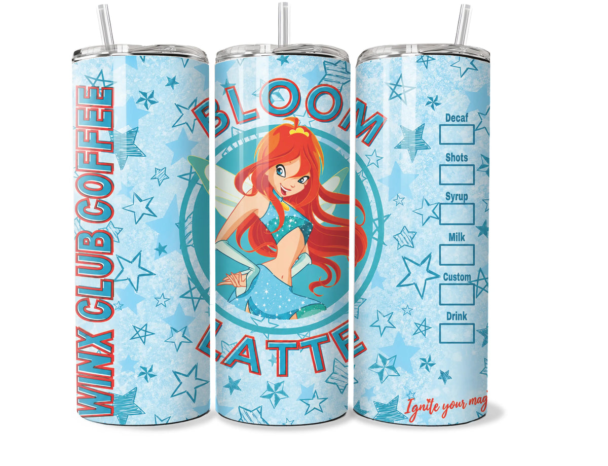 Winx Club Bloom Coffee Latte 20oz Tumbler
