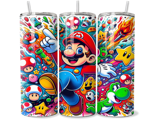 Super Mario Adventure 20oz Tumbler