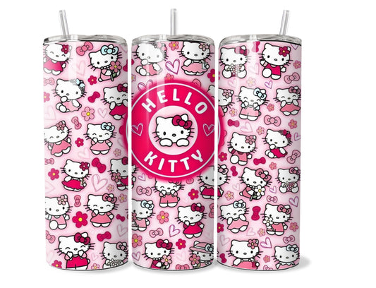 Cartoon Hello Kitty 20 oz Stainless Steel Tumbler