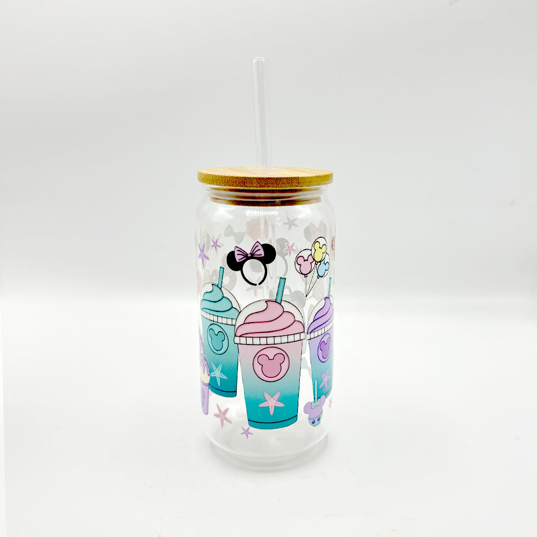 Disney Frappuccino Glass Tumbler