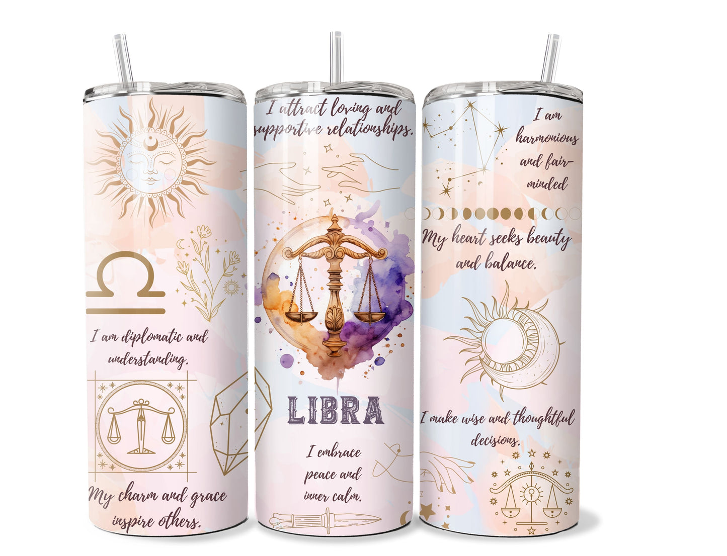 Zodiac Sign 20 oz Stainless Steel Tumbler