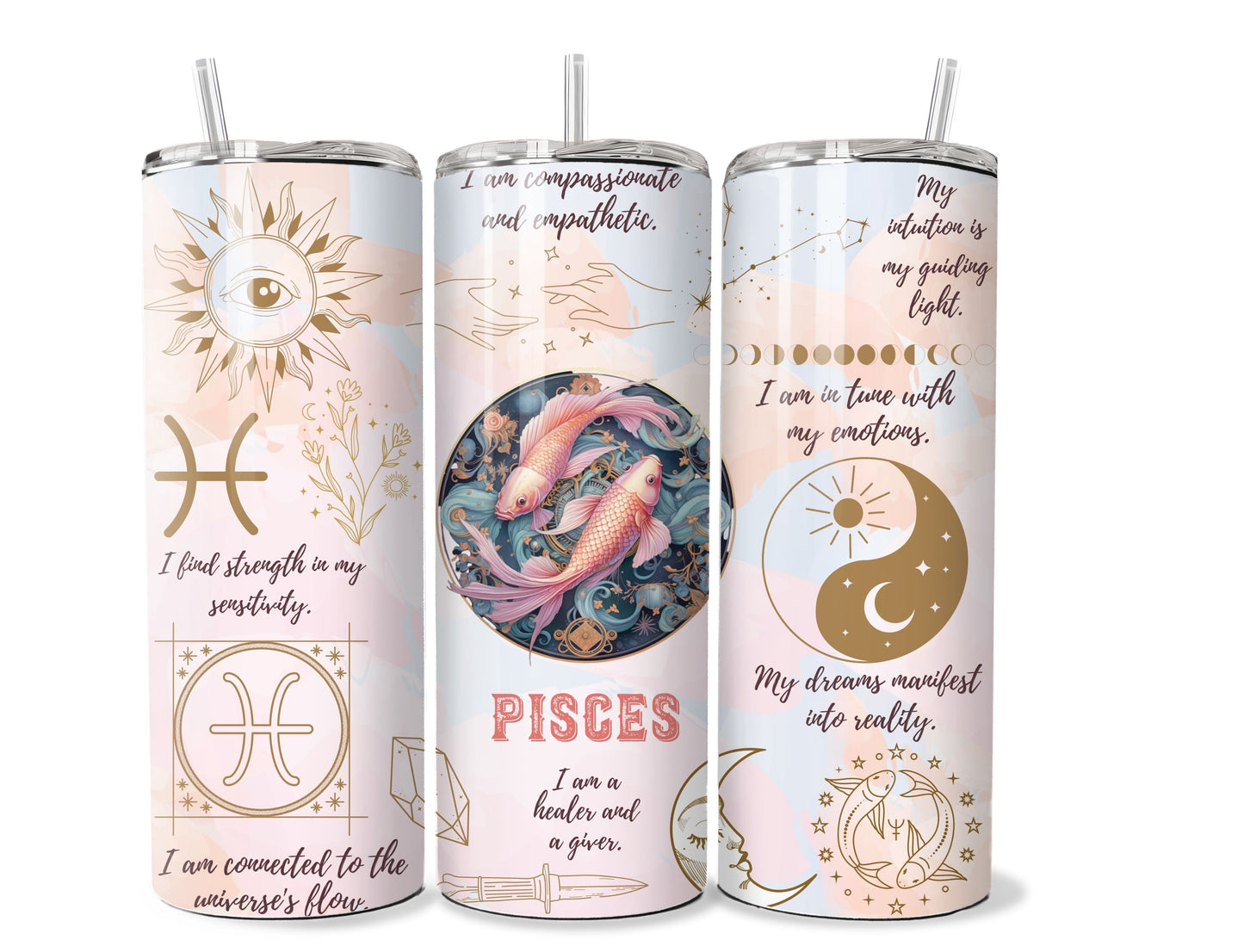 Zodiac Sign 20 oz Stainless Steel Tumbler