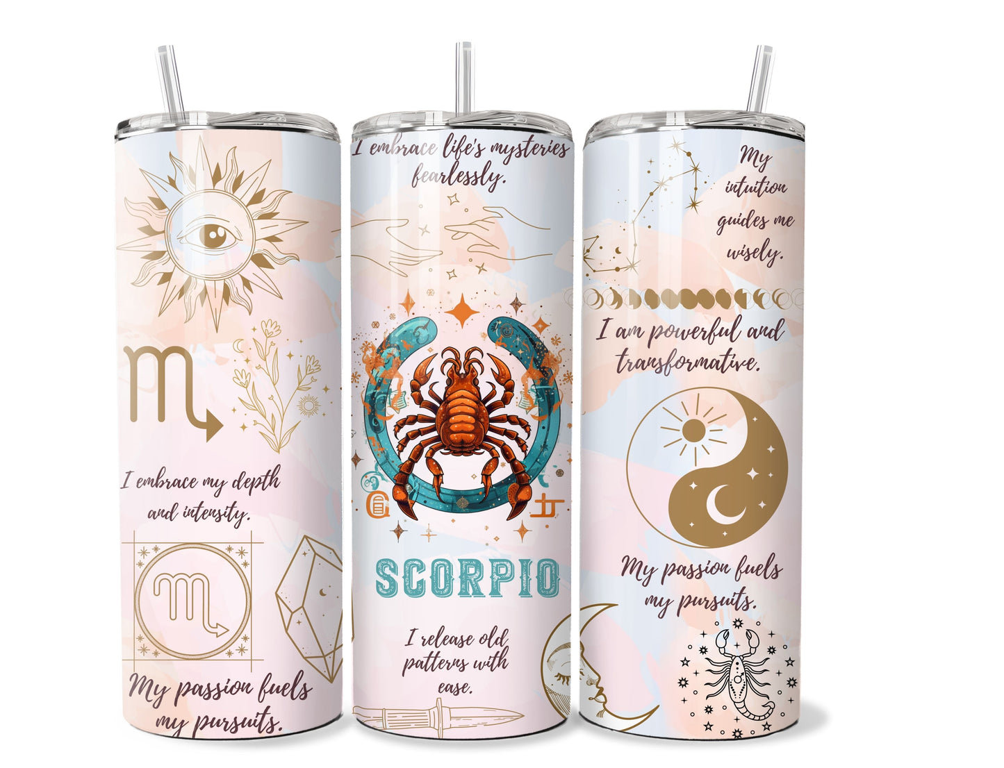 Zodiac Sign 20 oz Stainless Steel Tumbler