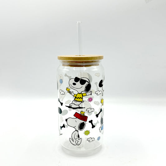 Snoopy Glass Tumbler