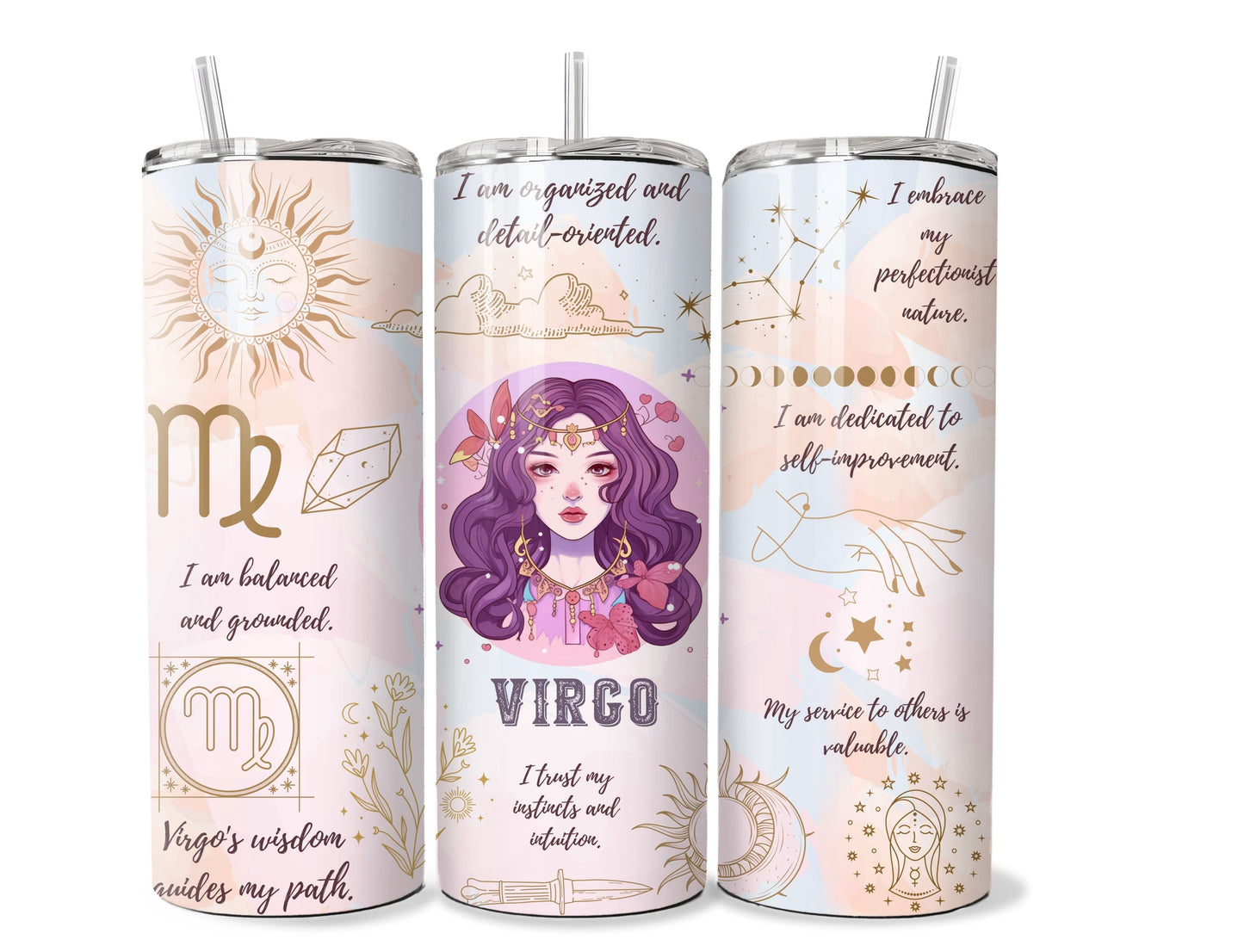 Zodiac Sign 20 oz Stainless Steel Tumbler