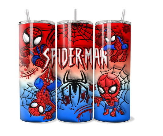 3D Inflatable Spider Man Tumbler 20 oz Stainless Steel Tumbler